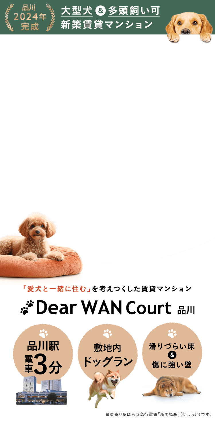 愛犬のための新型マンション